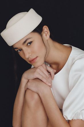 Lele Sadoughi 100% Wool Contoured Hat