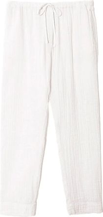 Xirena drawstring textured trousers - White