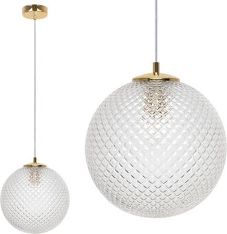 OEM L&aacute;mpara Colgante Cannes 1 Pantalla Plana Transparente 25 Cm E27