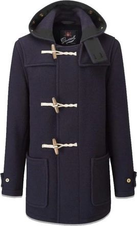 Gloverall Mid Monty Duffle Coat Navy - Heren - Mantel - Blauw - XL - Katoen - Jassen