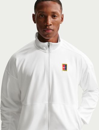 Nike Mens Court Heritage Tennis Jacket in White | FZ6925-100