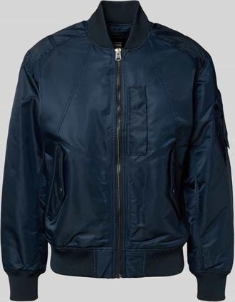 G-Star Bomberjacke mit Reißverschluss in Dunkelblau, Größe XXL