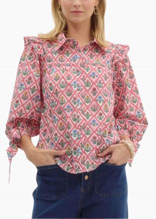 Entro Maeve Top In Pink