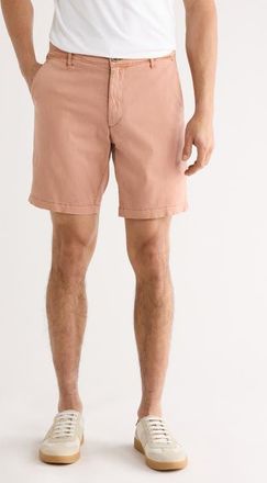 AG - Adriano Goldschmied Wanderer 8.5-Inch Stretch Cotton Chino Shorts in Sulfur Faded Salmon at Nordstrom, Size 38
