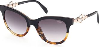 Pucci Emilio Pucci EP0157 05B Womens Sunglasses Black Size 54