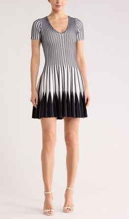 SIMKHAI Beckett Short Sleeve Sweater Dress in Midnight Multi at Nordstrom Rack, Size Medium