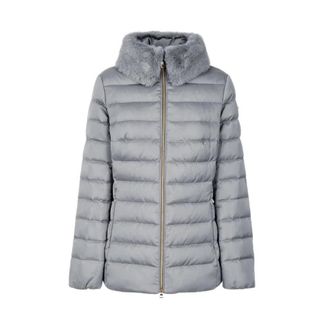 Geox W5626T T3122 W Bettanie - Dames - Winterjassen - Grijs - XL - Leer - Jassen