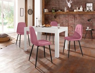 Inosign Essgruppe Set, 5 Stk. tlg. mit Esstisch 120 cm breit