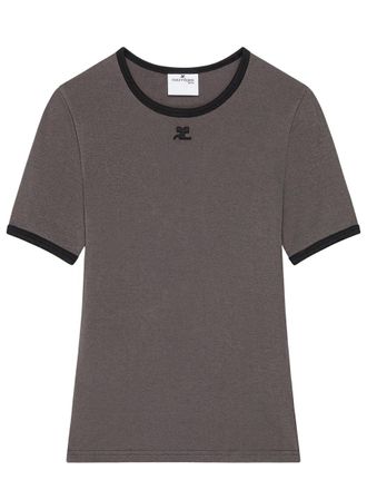 Courr&egrave;ges Signature Contrast T Shirt