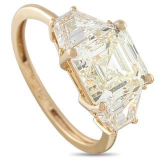 Luxury Bazaar 18K Yellow Gold 3.84ct Diamond Ring MF13-062226