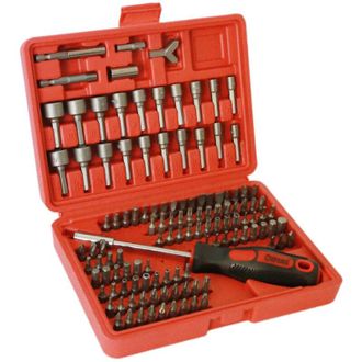 Trade Shop Trade Shop - Juego De 122 Puntas De Destornillador Con Alargadera Torx Estuche
