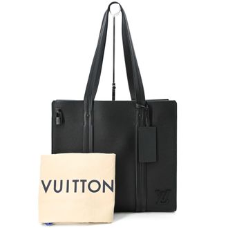 Louis Vuitton Black Leather Tote Bag (Pre-Owned)