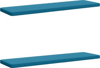 vidaXL Cojines Para Banco De 2 Piezas Vught 2 Uds. 100% Poli&eacute;ster Vidaxl
