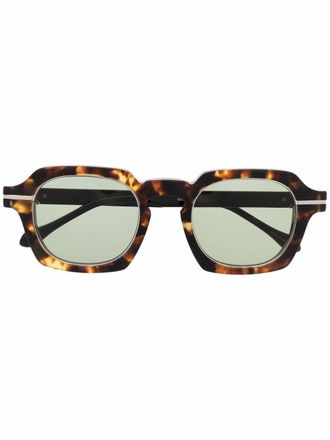 Matsuda tortoiseshell-frame sunglasses - unisex - Acetate - 48 - Brown