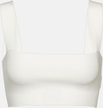 Victoria Beckham Square-neck cropped top