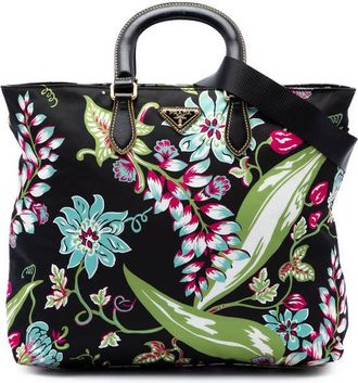 Prada Pre-owned Prada Tessuto Stampato Satchel Ladies FPFB9KHSINZ7SQS3