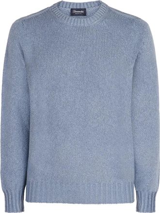 Drumohr Maglione in cotone - Blu