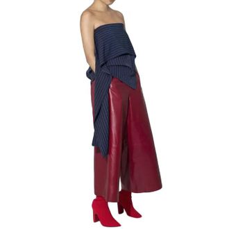 Aperlai Aphid London Lassie Leather Culottes Size S