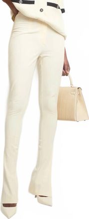 Jacquemus Womens Obiou Slit Pants In Optic White