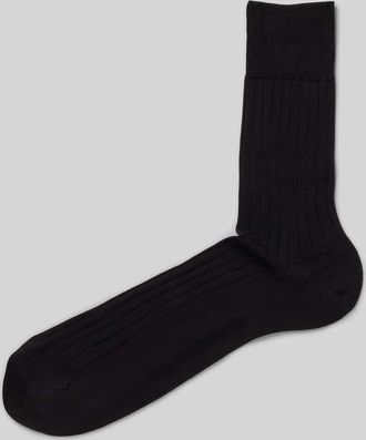 Falke Strümpfe mit Bio-Baumwolle Modell MILANO in Black, Größe 39/40