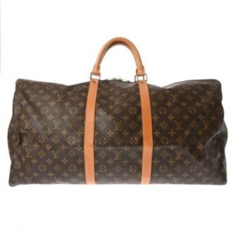 Louis Vuitton Vintage, unisex, Bruin, ONE Size, Pre-owned Canvas Weekendtas