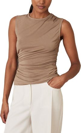 Reiss Dani Ruched Shoulder Vest