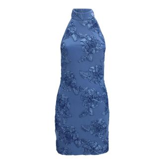 Rotate Rotate Birger Christensen, Dames, Jurken, Blauw, Maat: M Leer