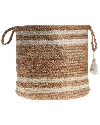 LR Home Montego Natural Jute 19in Storage Basket