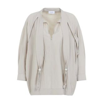 Christophe Lemaire Blouses, female, Beige, Size: S Blouse With Scarf