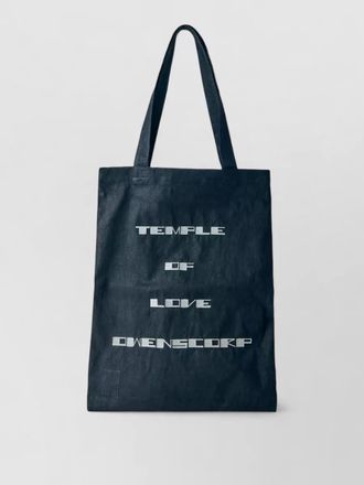 Rick Owens large tote bag drkshdw shopper logo
