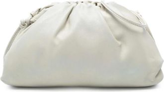 Bottega Veneta Pre-owned Shoulder Bags, female, White, Size: ONE SIZE Pre-owned Leather Top Handle Bag
