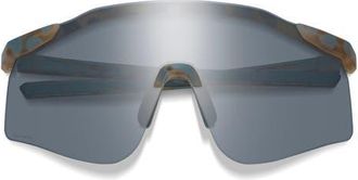 Smith Defy 135mm ChromaPop Polarized Shield Sunglasses in Flint/Tarmac Tortoise /Slate at Nordstrom