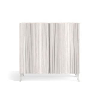 HERDASA Herdasa, Zapatero En Melamina, Modelo Sunne, 87x90x27, Color Blanco Antic Puertas Efecto Listones