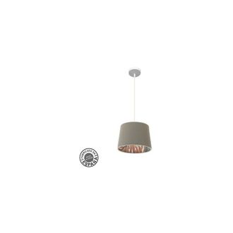 Fabrilamp Colgante 30d Tunez 1xe27 Blanco/topo-estampado