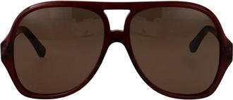 Chlo&eacute; Zonnebril - Dames - Zonnebrillen - Bruin - 58 MM - Accessoires