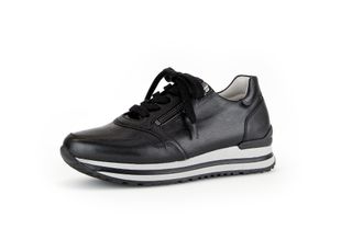 Gabor Women Trainers | Ladies Low-Tops | Removable Insole | Platform Sole | Leisure | Low Shoe | Street Shoe | Black (Schwarz) / 06 | 37.5 EU - 4.5 UK