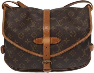 Louis Vuitton Pre-owned Cross Body Bags, female, Brown, Size: ONE SIZE Pre-owned Canvas Cross Body Bag