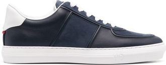 Moncler low-top lace-up sneakers - men - Calf Leather/Calf Leather/Rubber - 44.5 - Blue