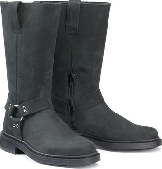 La Redoute Collections Biker laarzen in nubuck leer