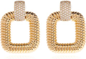 Self Portrait Self-portrait Earrings With Shimmering Crystals