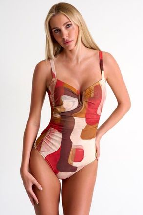 Shan Classic Elegant One-Piece in Print-Multi at Nordstrom, Size 14