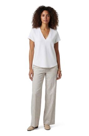 Lords of Harlech Paisley Explosion Womens Wide-leg Pant in Paisley Explosion Ivory at Nordstrom, Size 12