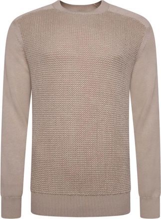 Ermenegildo Zegna Honeycomb-Knit Cotton-Blend Jumper Beige