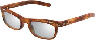 Valentino Vg0044S Zonnebril - unisex - Accessoires - Bruin - Maat: 52 MM Nylon