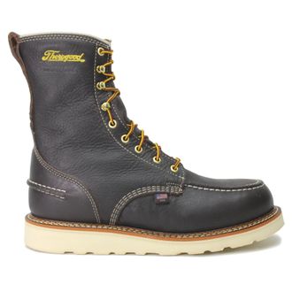 Thorogood 8 Inch Moc Toe WP Non Safety Full Grain Leather Mens Lace Up Boots - Briar Pitstop - Size:UK 10.5