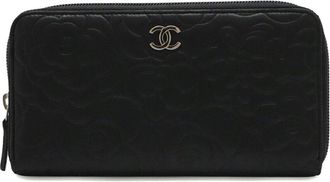 Chanel Camellia Zip Wallet Leather (Authentic Pre-Loved)