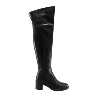 Sofia/Len Schoenen, Dames, Zwart, 41 EU, Ostara Over-knee Laarzen