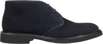 Doucal's 1018 Nb 00 Polacchino - Heren - Veterlaarzen - Blauw - 41 1/2 EU - Schoenen