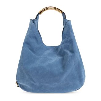 Moschino Dames, Tassen, Blauw, Maat: ONE Size Su&egrave;de