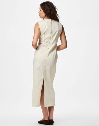 Pieces Vestito midi color mais dolce-Neutro